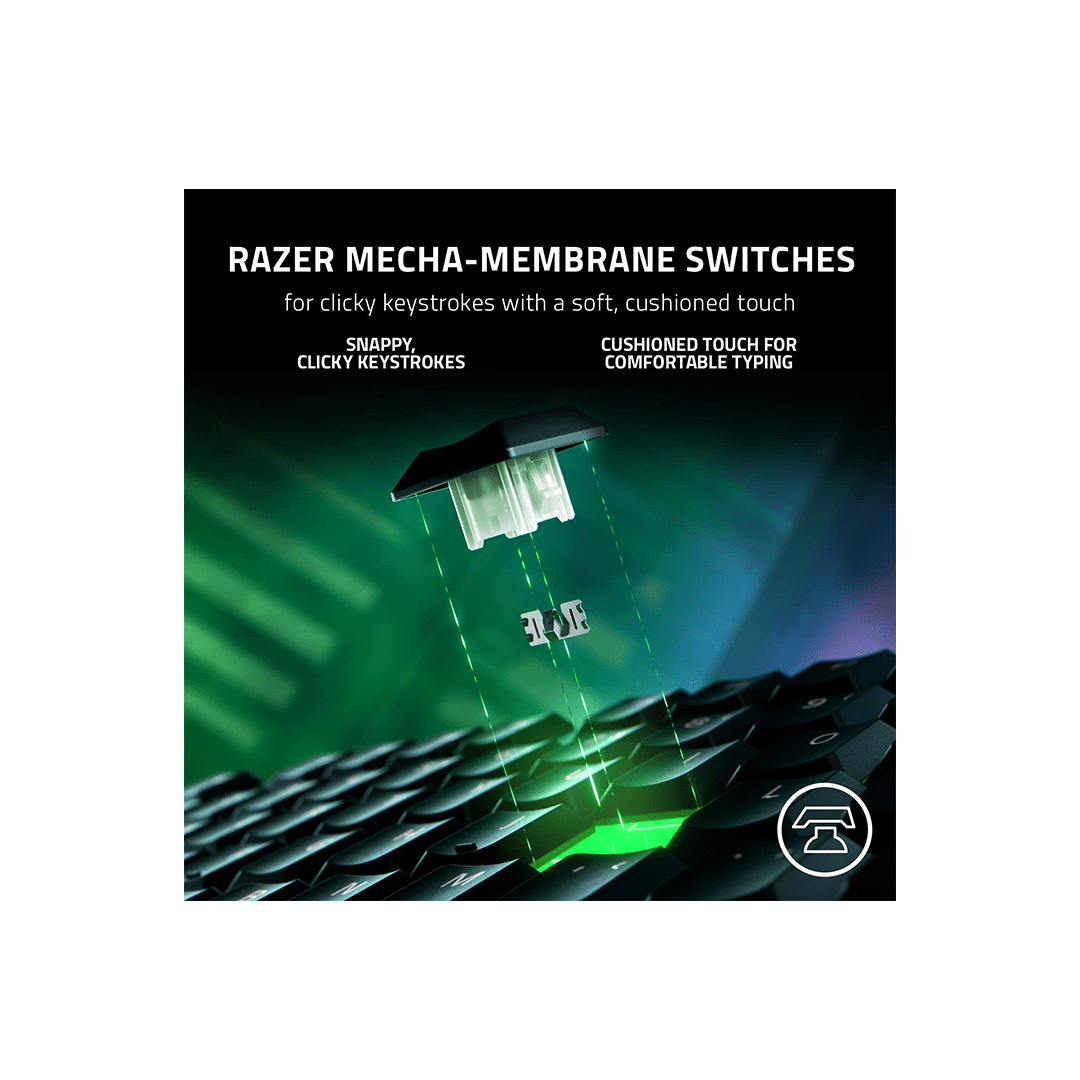 Razer Ornata V3 Gaming Keyboard: Low-Profile Keys - Mecha-Membrane Switches in Qatar Razer Ornata V3 Gaming Keyboard: Low-Profile Keys - Mecha-Membrane Switches in Qatar